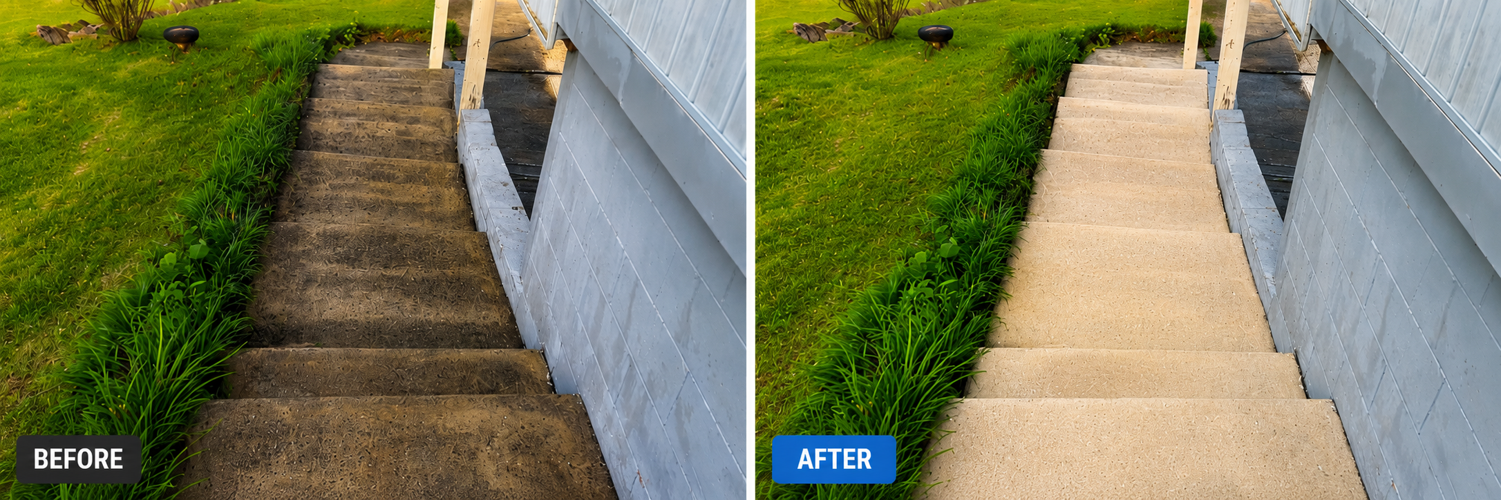 Before — Steps & Concrete