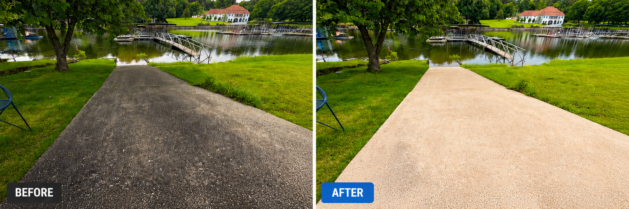 Before — Walkway Cleaning